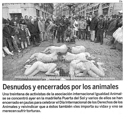 Repercusión Día Int. de los Derechos Animales 2007 - La Razón