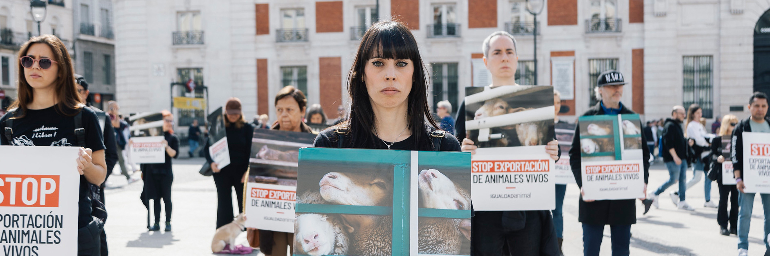 Protesta de Igualdad Animal en La Puerta del Sol, Madrid