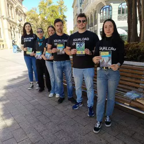 Protesta de Igualdad Animal en Murcia, Día del Veganismo