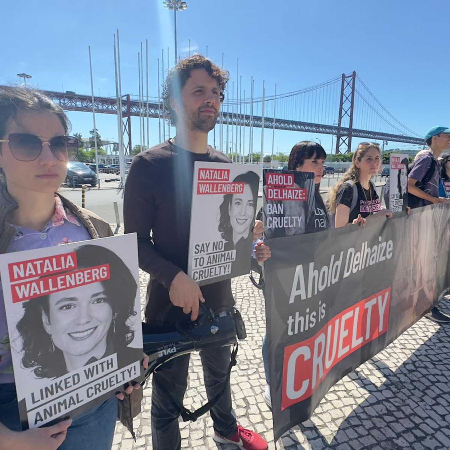 protesta en Lisboa contra Ahold Delhaize