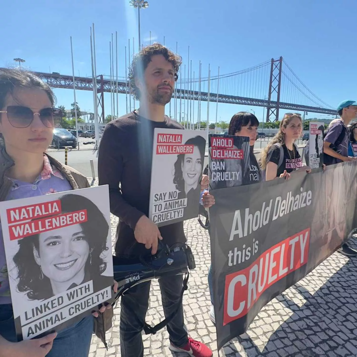 Protestas en Lisboa contra los incumplimientos de Ahold Delhaize
