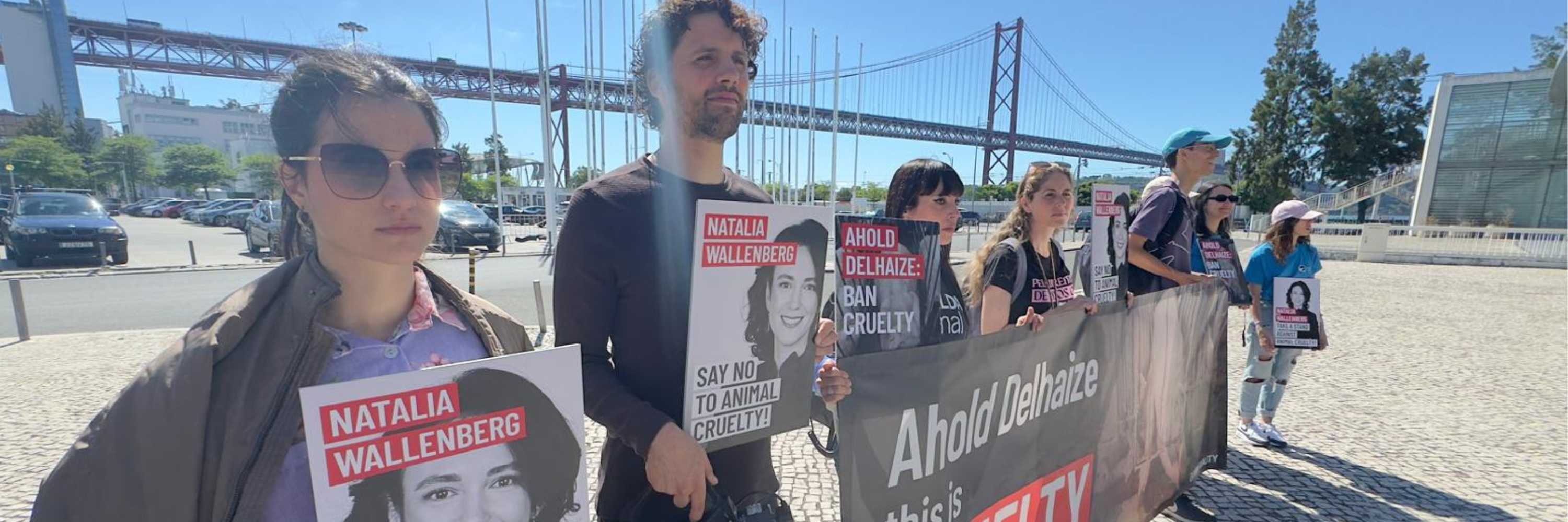 Protesta en Lisboa contra Ahold Delhaize