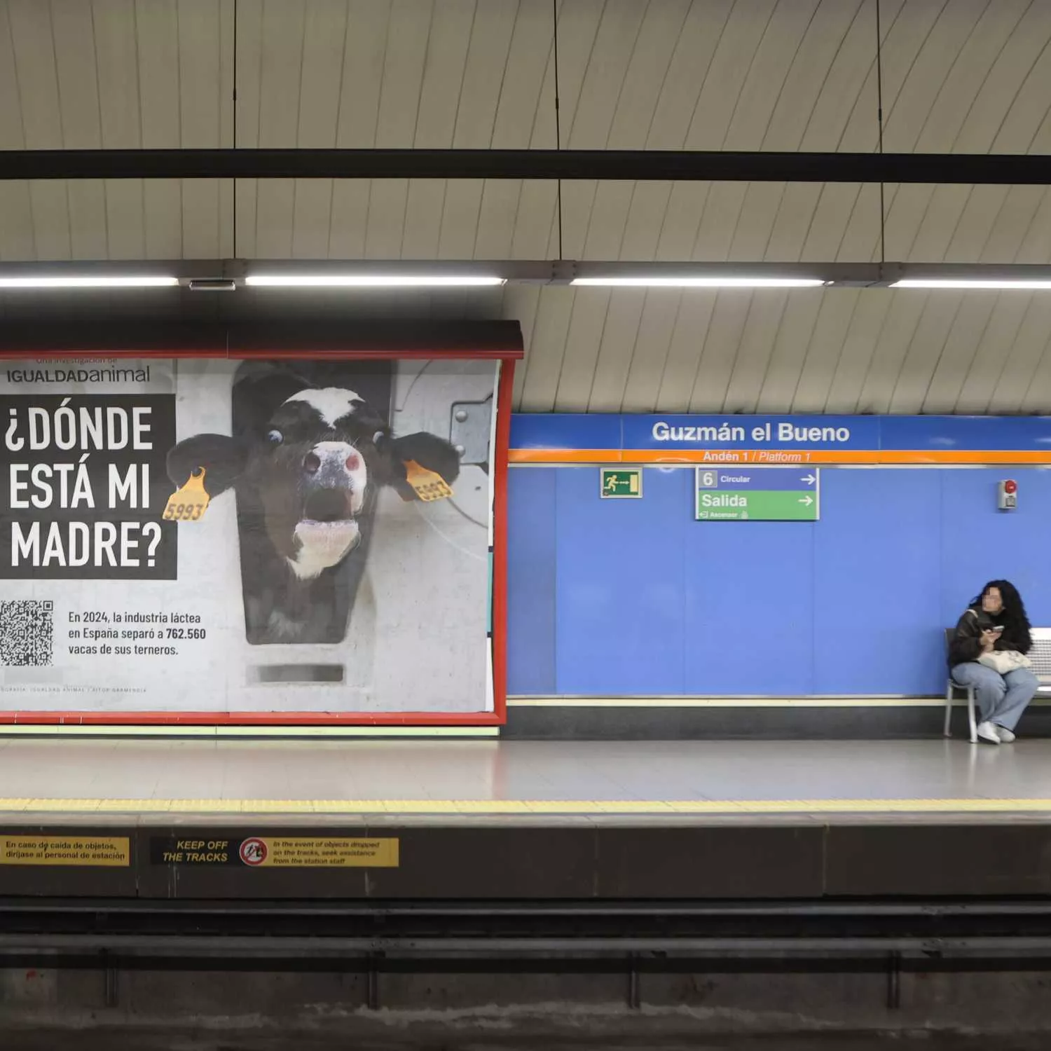 Así reaccionan los pasajeros a la campaña en el Metro