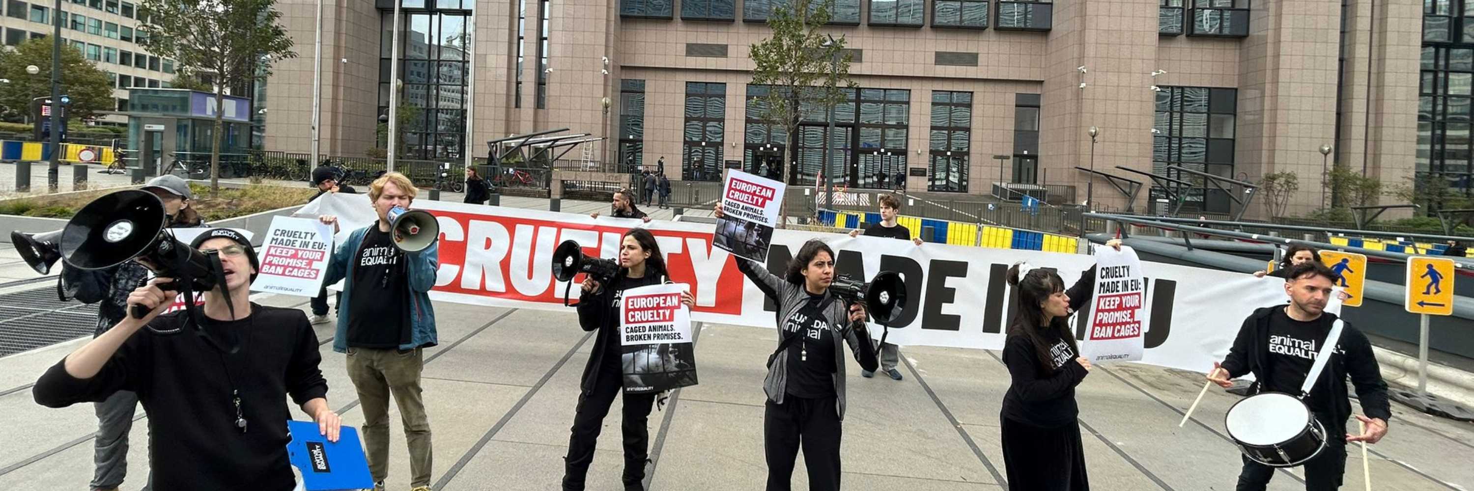Protesta en Comisión Europea exige reforma legislativa