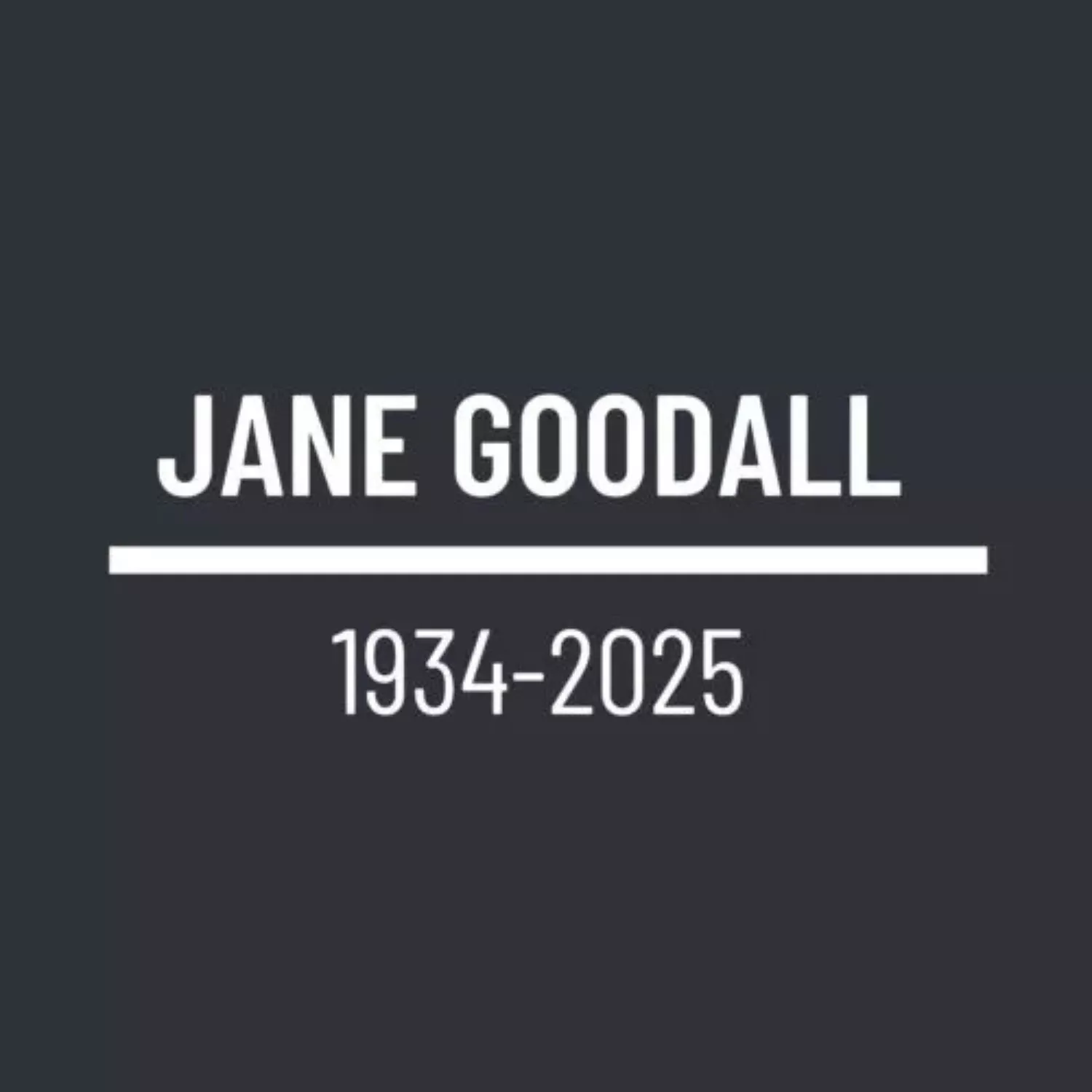 Muere Jane Goodall, etóloga y activista por los animales