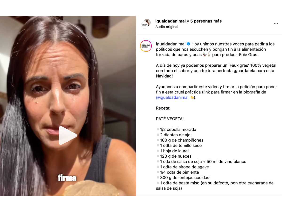 Receta del vídeo viral del foie gras vegano.