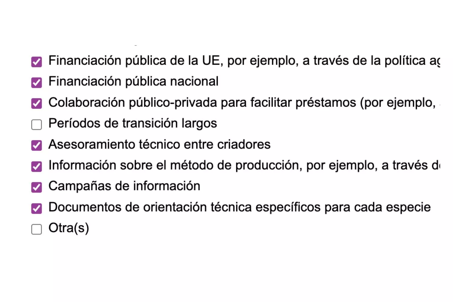 ¡Dile a la UE lo que piensas! 9 Consulta pública de la Unión Europea, respuesta 5 de Igualdad Animal