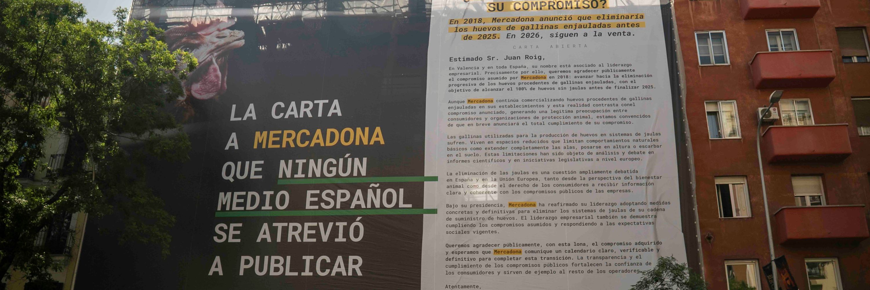 Noticia lona carta abierta a Mercadona