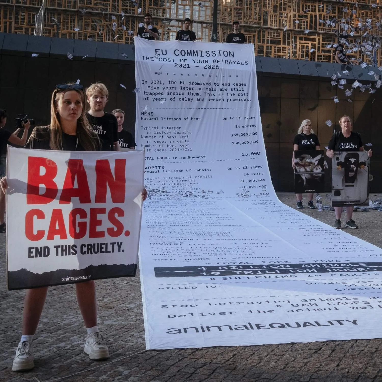 Promesas que cuestan millones de horas de sufrimiento: nuestra acción en Bruselas 1 Promesas que cuestan millones de horas de sufrimiento: nuestra acción en Bruselas